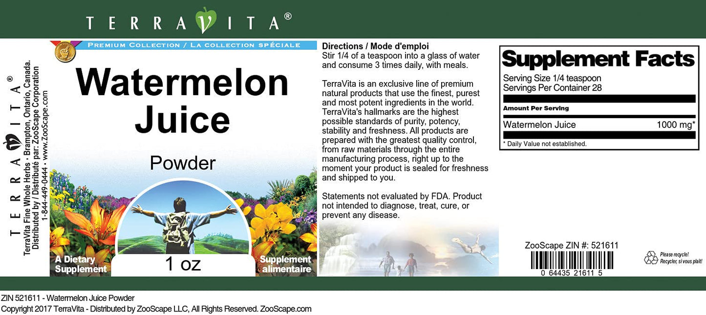 Watermelon Juice Powder (1 oz, ZIN: 521611)
