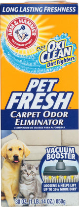 ARM & HAMMER Carpet Odor Eliminator, Pet Fresh, 30 Oz (Pack of 6)