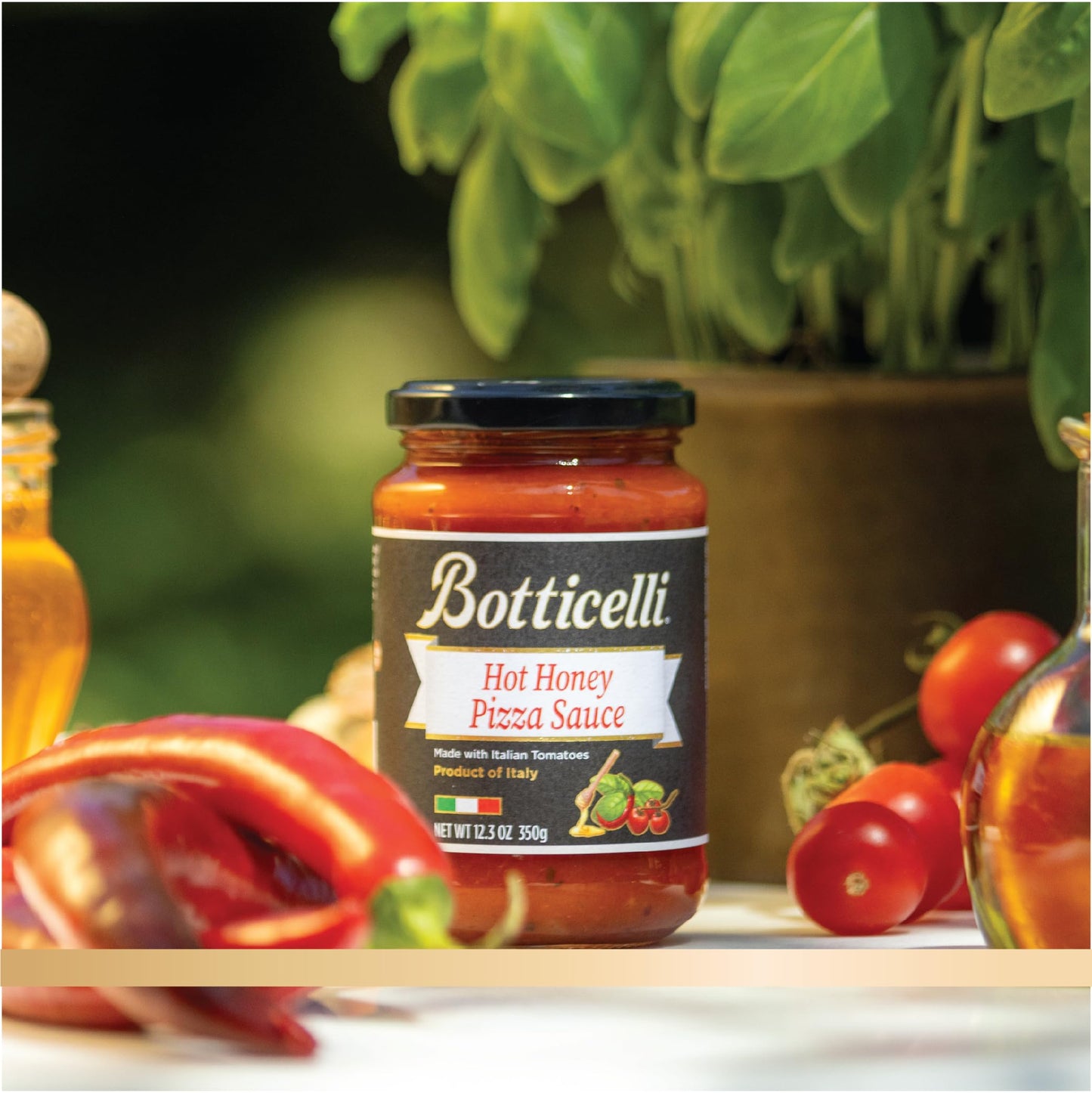 Botticelli Hot Honey Pizza Sauce | 2 Pack Each | 12.3 Oz Jars