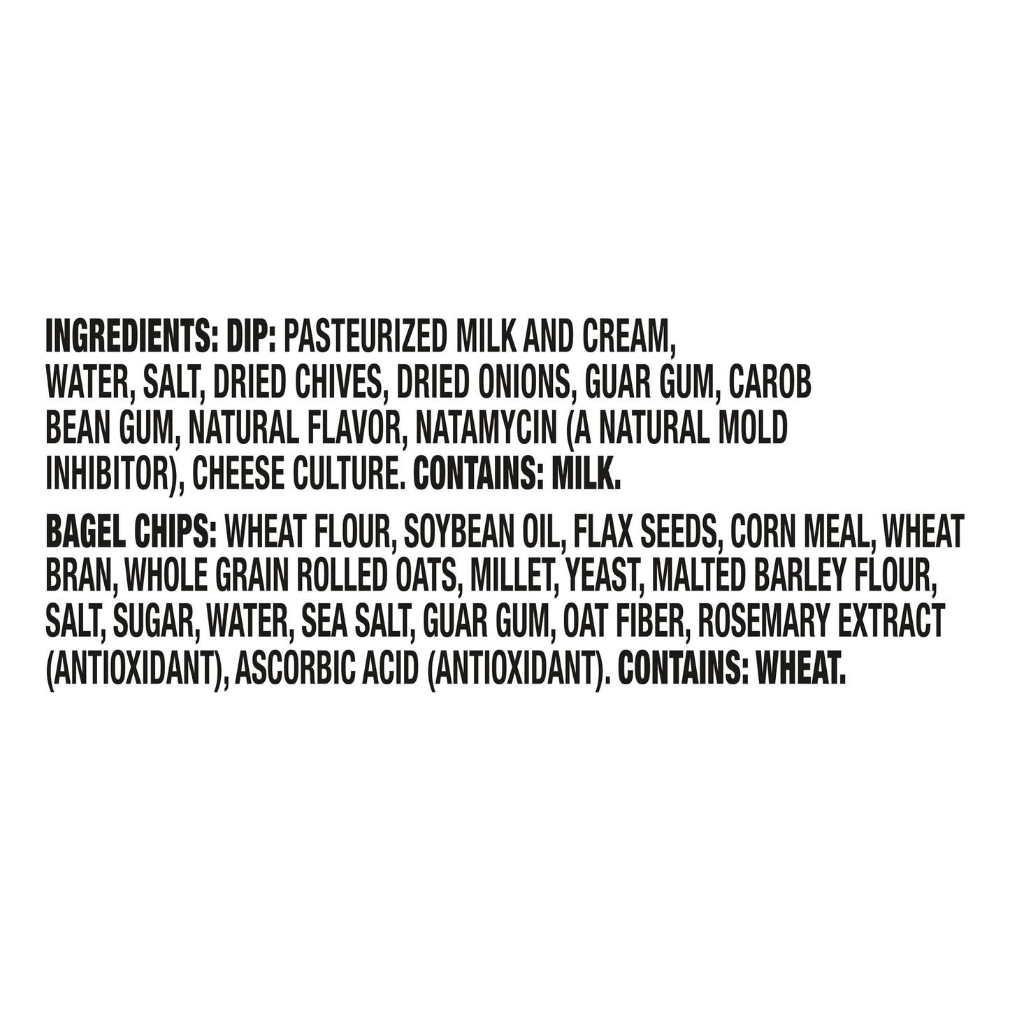 Philadelphia Multigrain Bagel Chips & Cream Cheese Dip, 1 Tray, for On-the-Go Snacking, Chive & Onion, No Artificial Flavors, Made with Real
