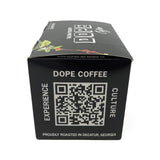 Dope Coffee Tanzania Peaberry, Single-Serve Pods, Dark Roast, Arabica Coffee, 12 Count