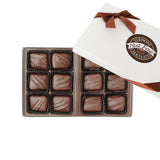 Vermont Nut Free Chocolates Boxed Chocolate Caramels (Dark Chocolate) 12-Piece, Nut-Free, Egg-Free, Kosher