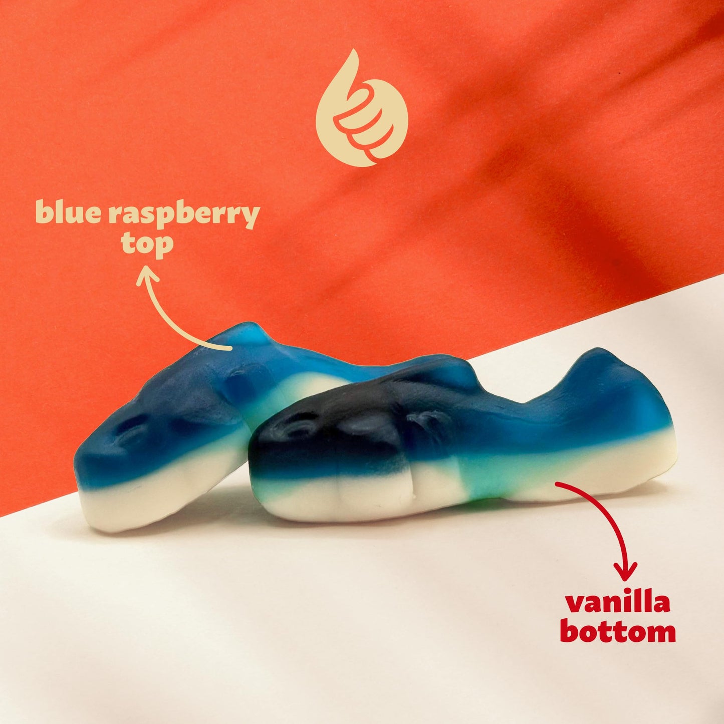 Blue Sharks Gummy Candy | 1 Pound Bag | Fruity Shark Gummies | Soft Chewy Gummy Fish for Parties, Candy Buffets, Events | Blue Raspberry and Vanilla