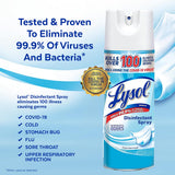 Lysol Disinfectant Spray, Household Cleaning Supplies, Disinfecting Multi-Purpose Room Spray, Antibacterial Sanitizer, Deodorizer, Kills Hantavirus