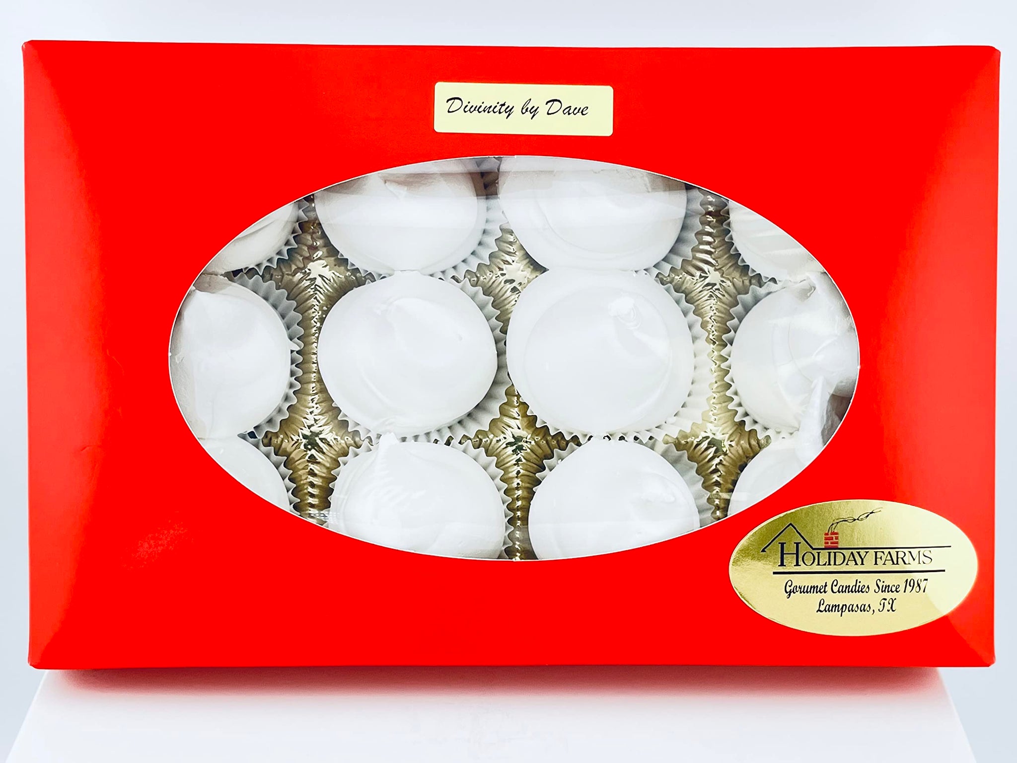 12 Piece Divinity Gift Box (Without Pecans) Old Fashioned Divinity, Just Like Home Made