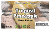 Pineapple Flavor Extract Organic 2 oz - Water Soluble, Sugar Free Flavor Drops for Drinks, Baking, Ice Cream, Water Flavoring, Natural Food Grade