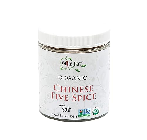 Spice Hut - Chinese 5 Spice Powder Organic, with Salt, Asian Seasoning Mix, Authentic 5 Spice Seasoning for Cooking Asian Cuisine - Stir Fry
