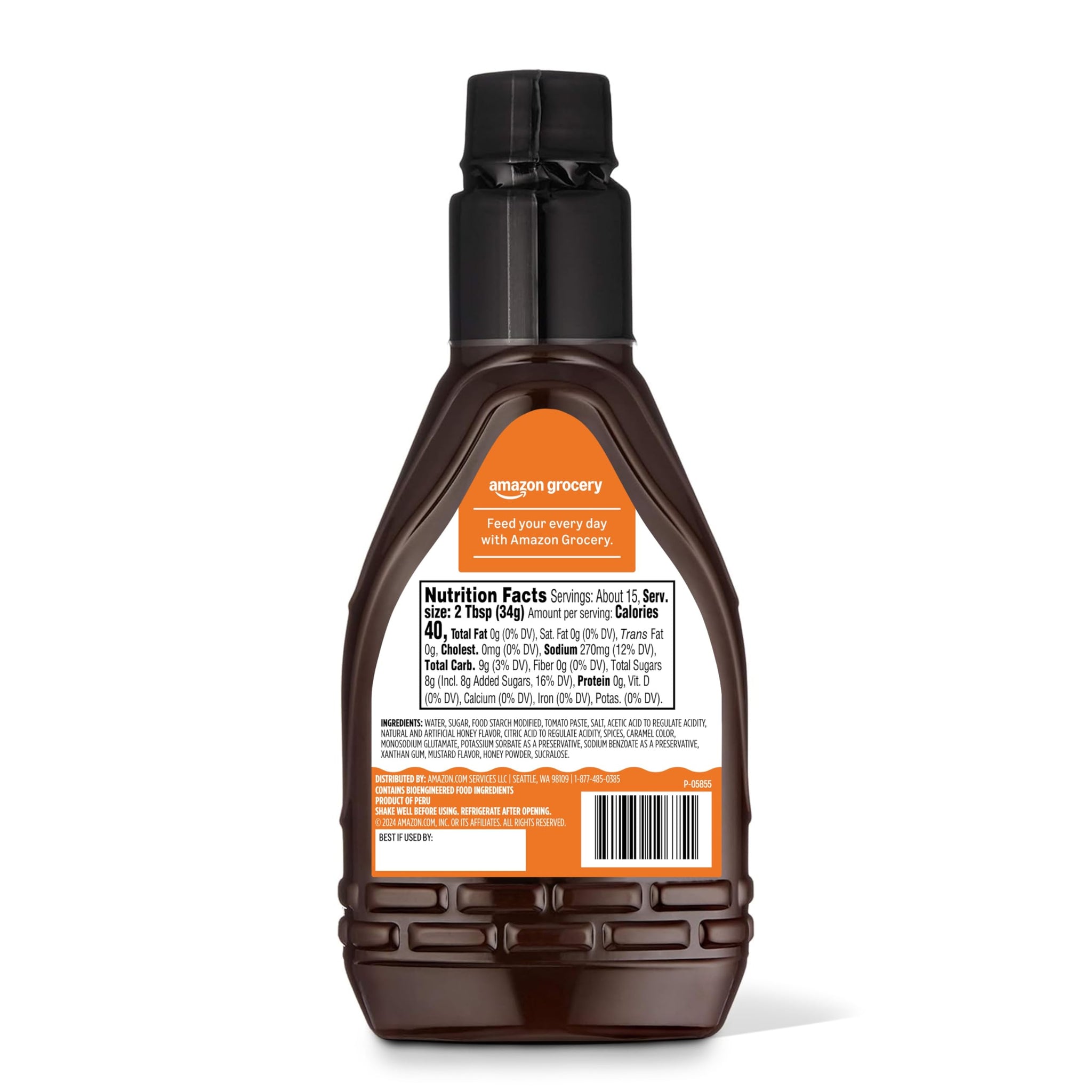 Amazon Grocery, Honey BBQ Sauce, 18 Oz