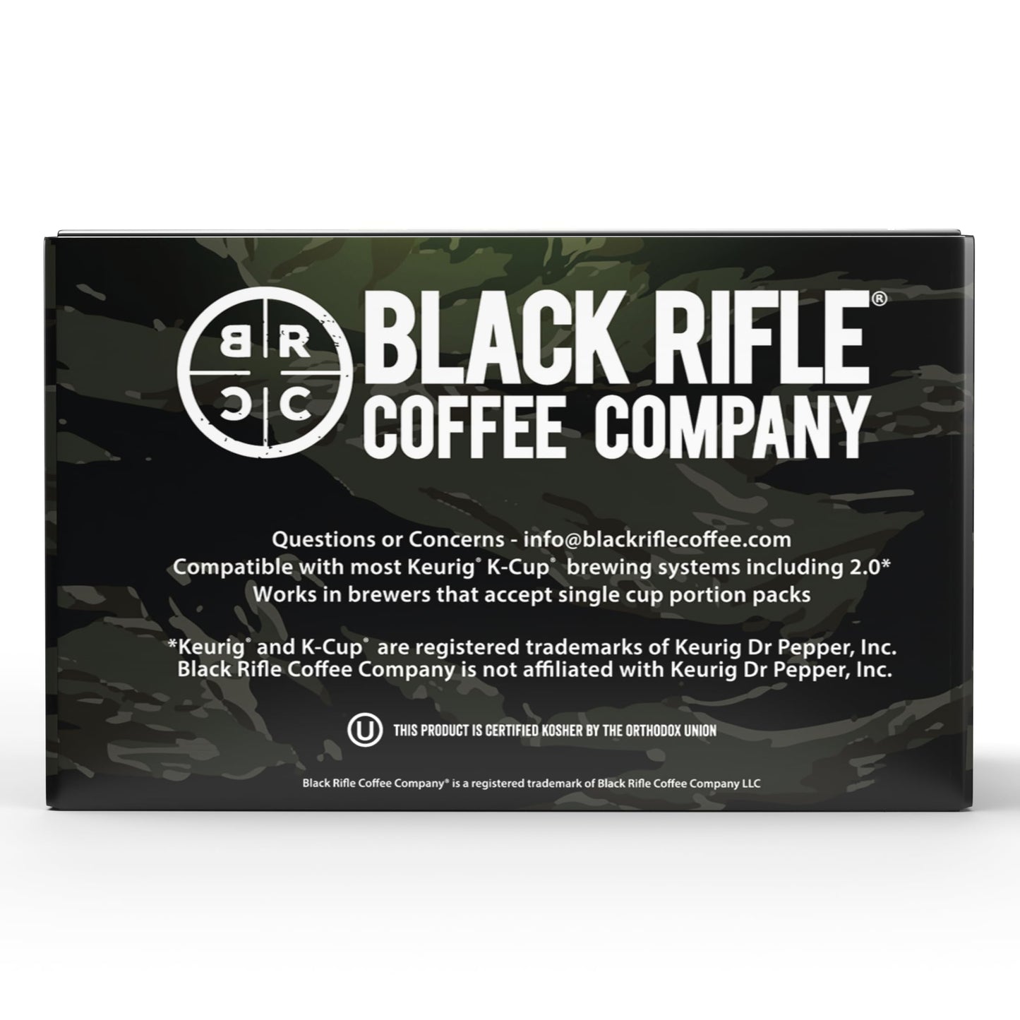 Black Rifle Coffee Company Just Black Single Serve Pods Medium Roast - 12 count - Roasted in the USA