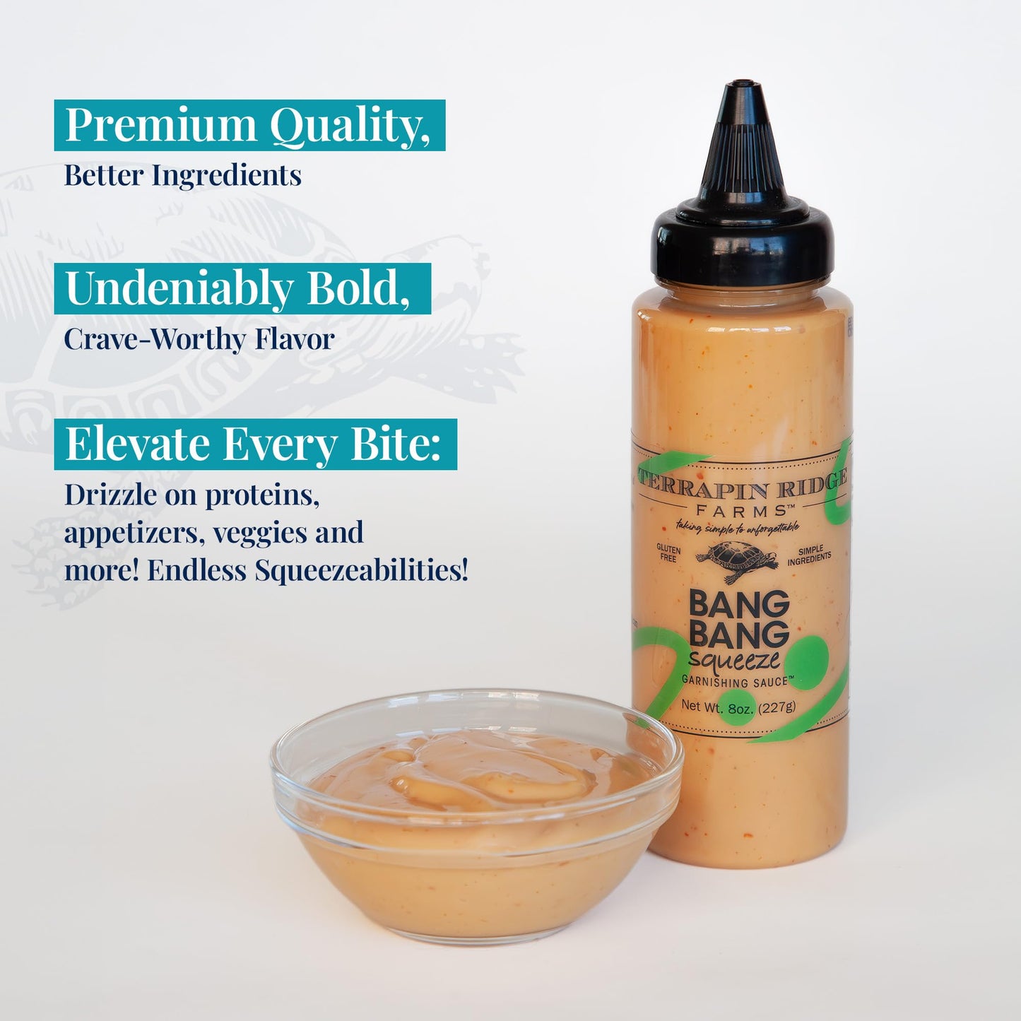 Terrapin Ridge Farms Bang Bang Sauce - One 8 Ounce Squeeze Bottle