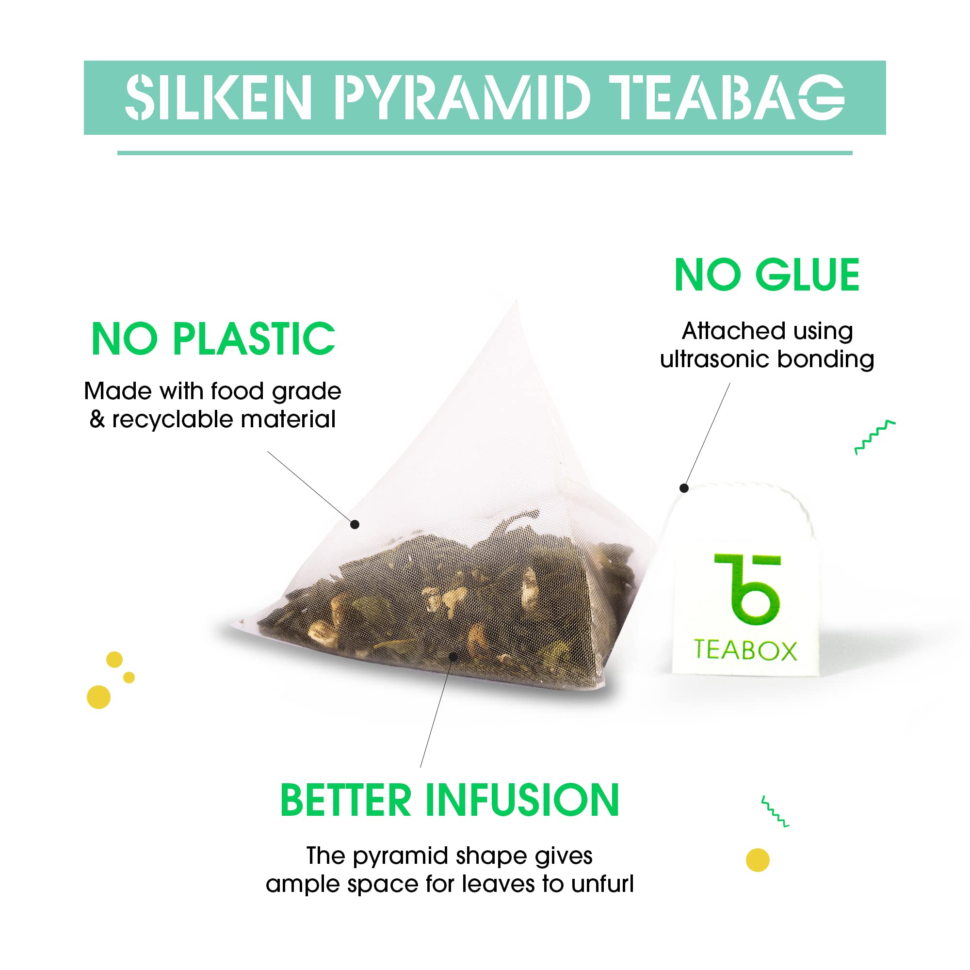 Teabox Premium Darjeeling Green Tea With Dandelion Roots | 100% Whole Leaf & 0% Bitterness | Green Tea From The Himalayas | 25 Tea Bags (Low Caffeine)