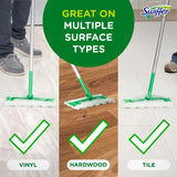 Swiffer Sweeper 2-in-1 Mops for Floor Cleaning, Dry and Wet Multi Surface Floor Cleaner, Sweeping and Mopping Starter Kit, Includes 1 Mop + 19