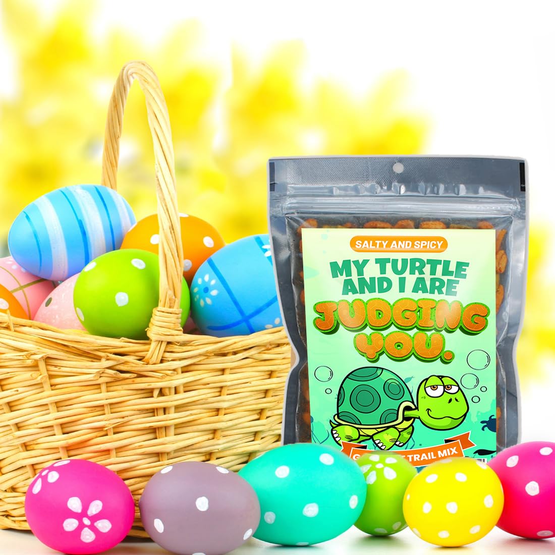 Irresistible Turtle and I Judge You Snack Blend - Nutty Snack Mix with Premium Ingredients for Satisfying Snacking Pleasure