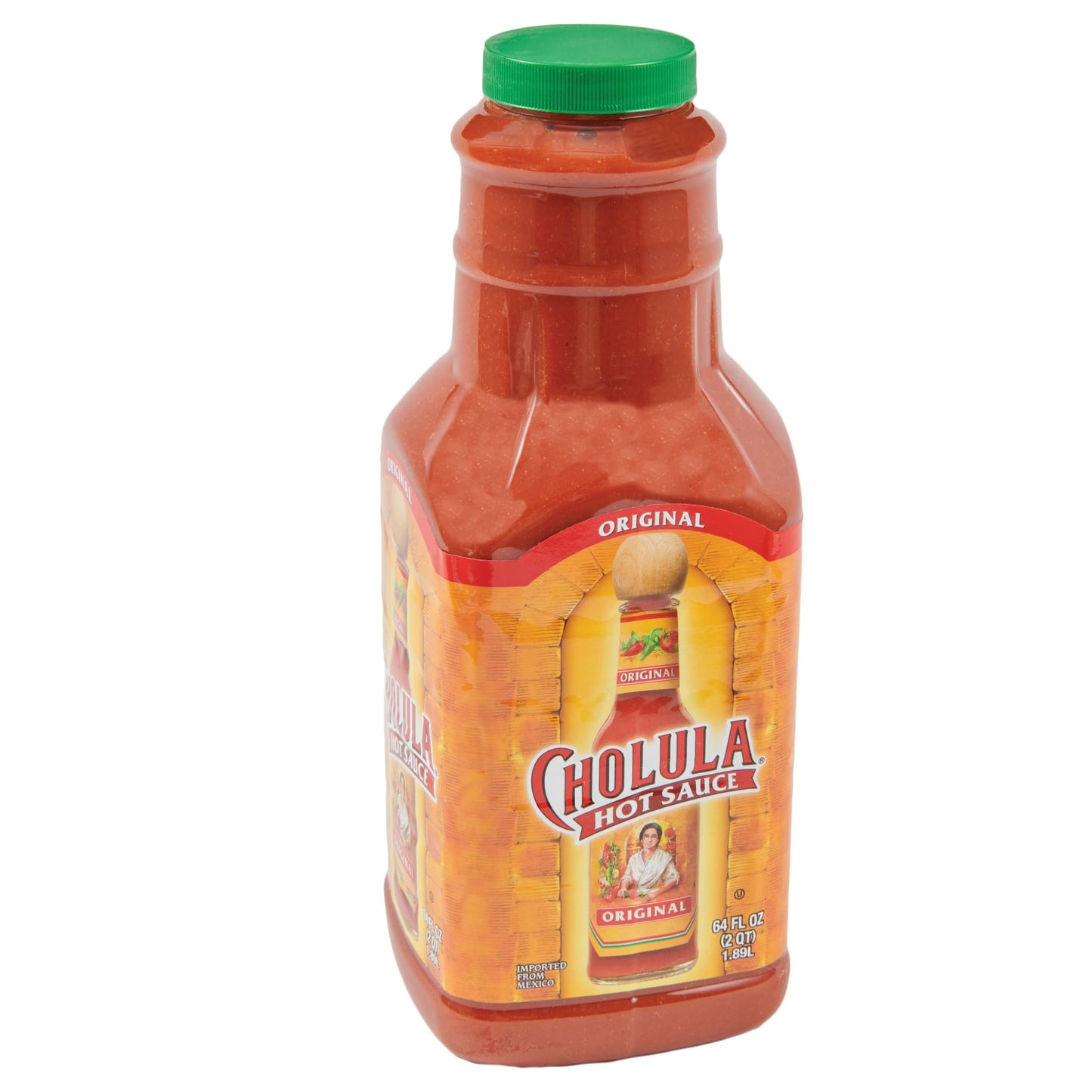 Cholula Original Hot Sauce, 64 fl oz - One 64 Fluid Ounce Bulk Container of Hot Sauce with Mexican Peppers and Signature Spice Blend, Perfect