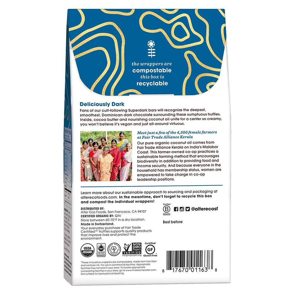 Alter Eco - Truffle SPR Dark Chocolate - Case of 8-4.2 Oz