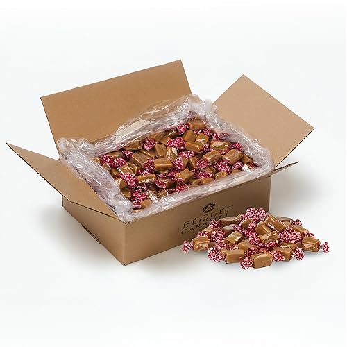 Béquet Classic Caramels - Soft, Individually Wrapped Gourmet Caramel Candy, Gluten?Free & Kosher - 5-Pound Box