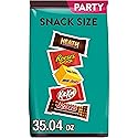 Hershey Assorted Flavored Snack Size, Candy Party Pack, 35.04 oz