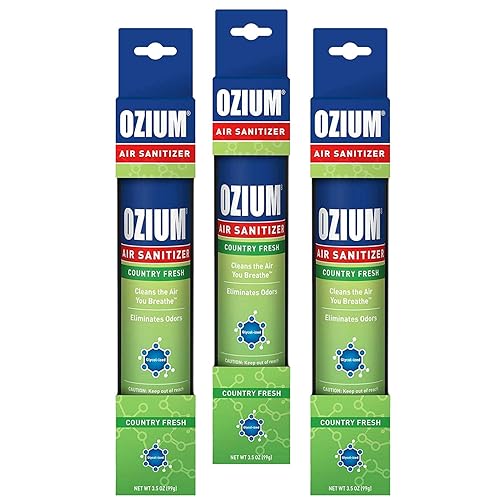 Ozium Air Sanitizer 3.5 oz Spray, Country Fresh (3)
