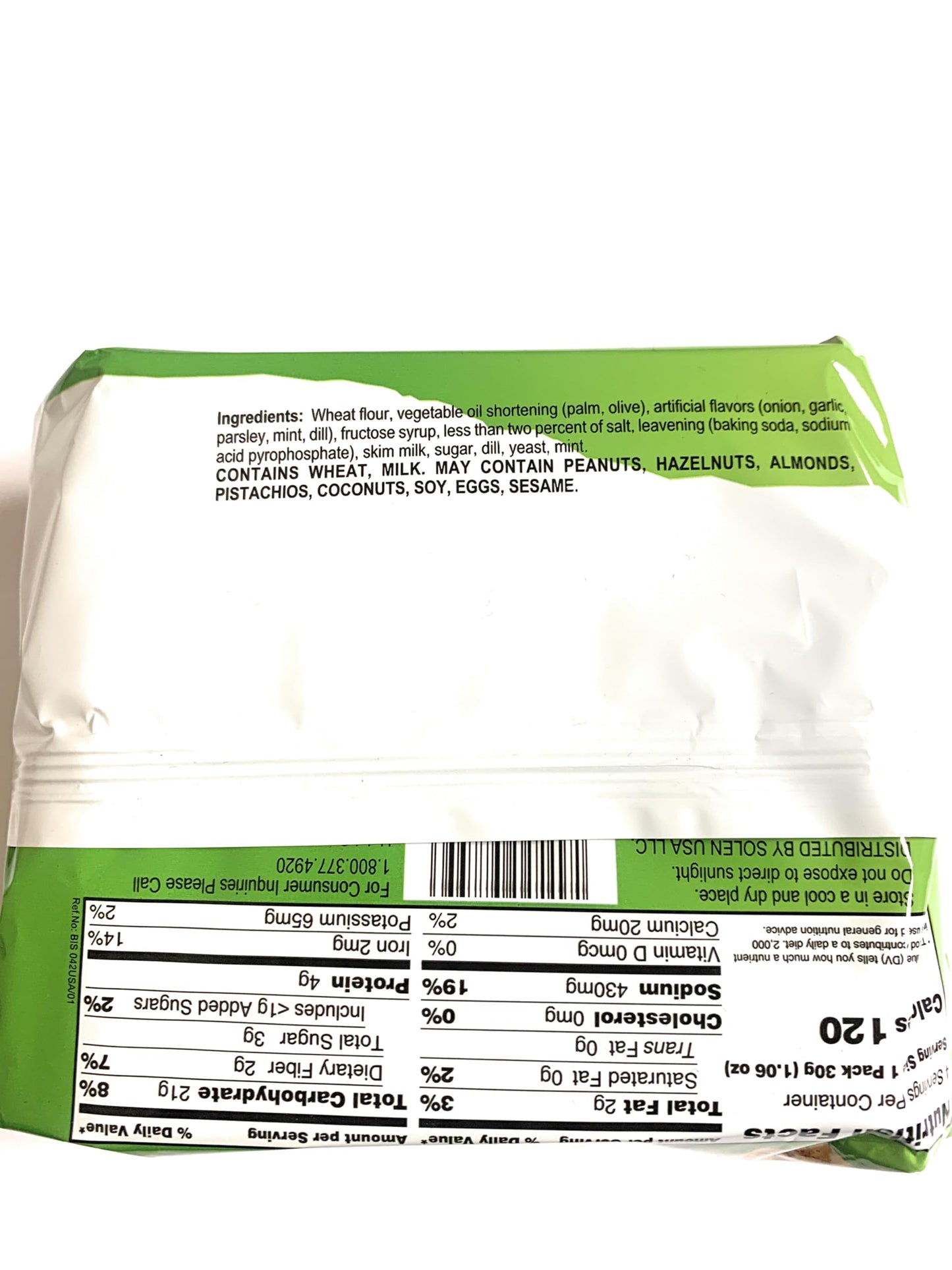 Greta Garden Vegetables Crackers, 4.23 oz, New 2 Pack