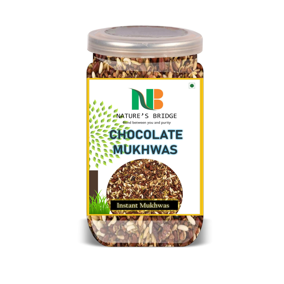 NATURE'S BRIDGE Chocolate Mukhwas 300 Gram Airtight Container