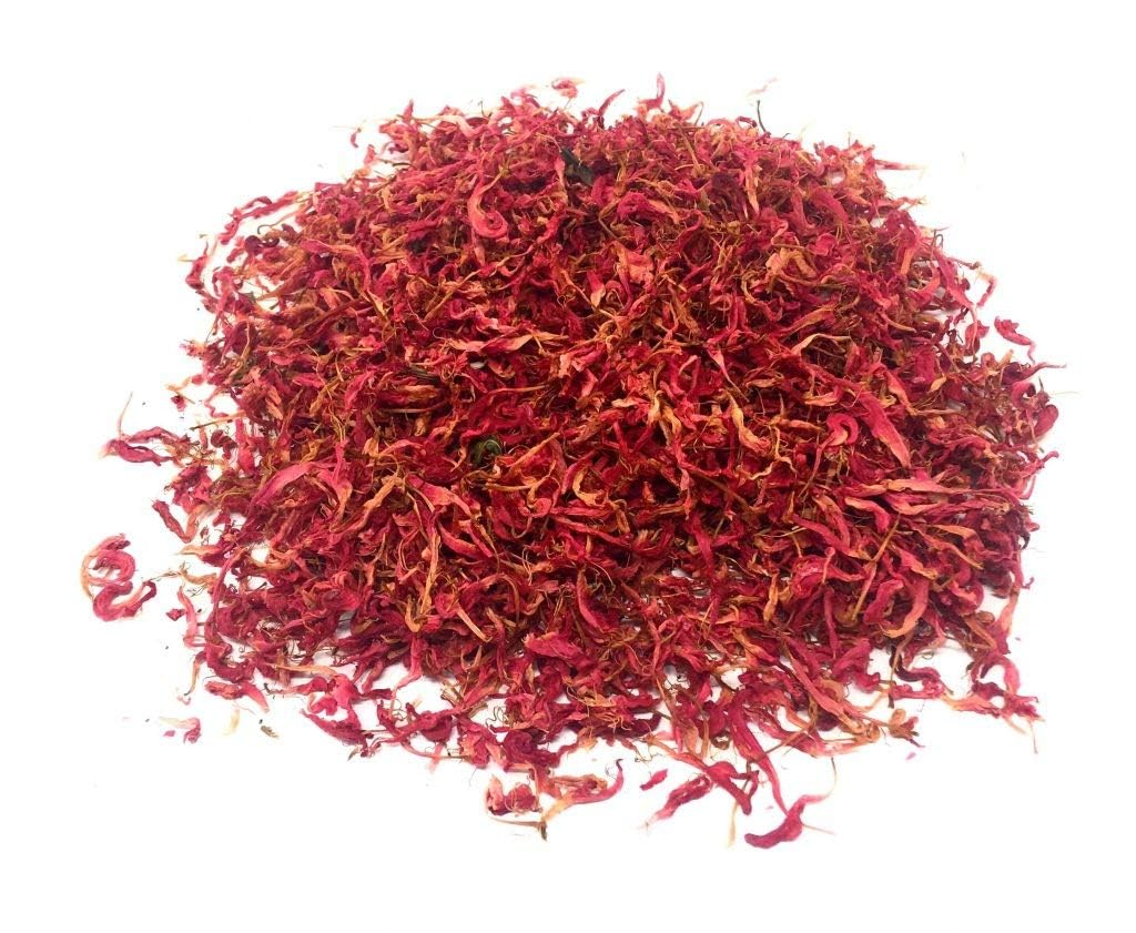 Wild Bergamot Petals - Pure, Dried, Natural Scarlet Beebalm Petals (Monarda Didyma) - Net Weight: 0.1oz/3g - Edible, Extremely Rare - Beautiful