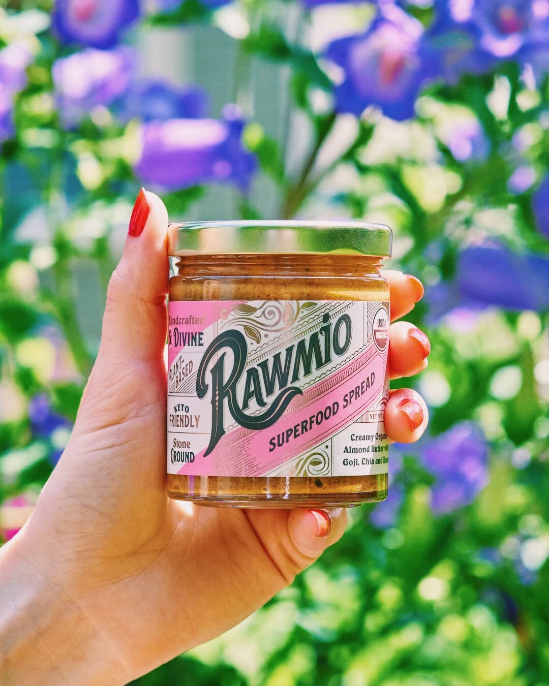 Rawmio Superfood Spread, 6 oz. Jar, 6 Serving per Jar - Raw, Organic, Vegan, Gluten-Free