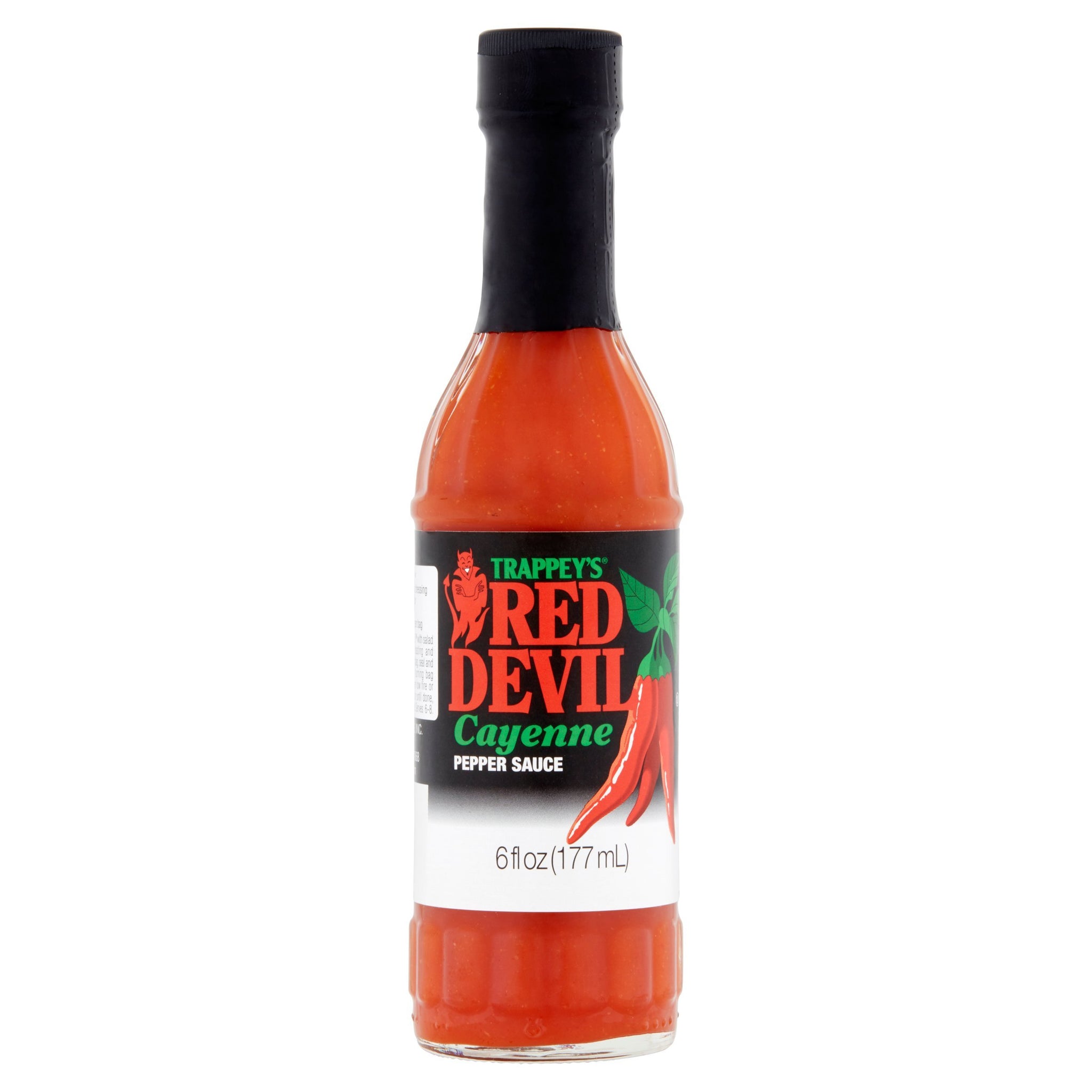 Trappeys Red Devil Hot Cayenne Pepper Sauce, 6 Ounce [Pack of 4]