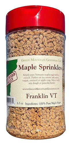 Green Mountain Goodness, Pure Vermont Maple Sprinkles Crunch (Perfect Yogurt & Ice Cream Topping)