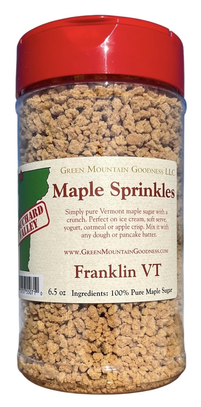Green Mountain Goodness, Pure Vermont Maple Sprinkles Crunch (Perfect Yogurt & Ice Cream Topping)