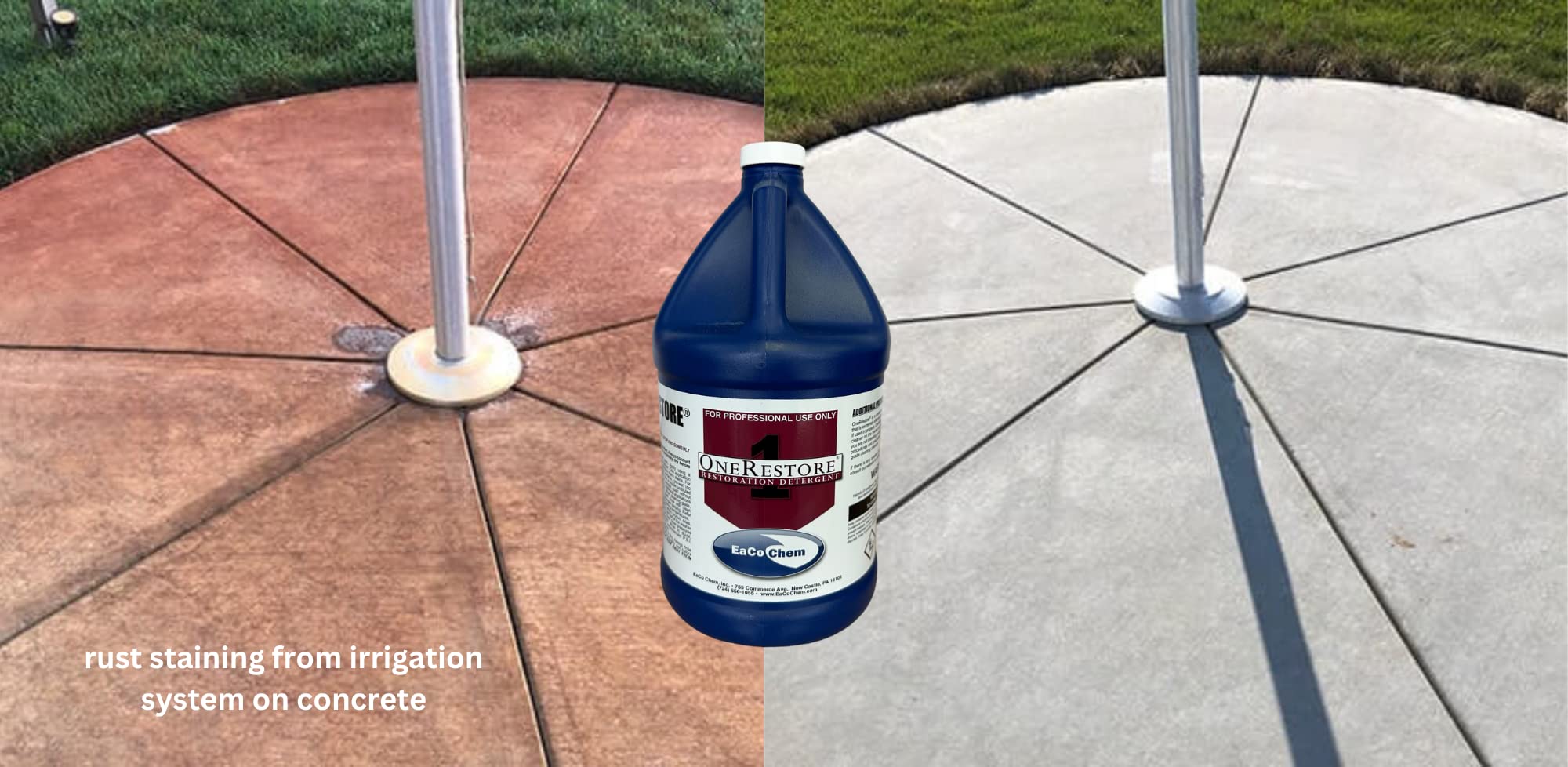 Eaco Chem OneRestore - One Answer to All Restoration Questions - One Product for Many Surfaces - Clean Limestone, Brownstone, Unpolished Marble