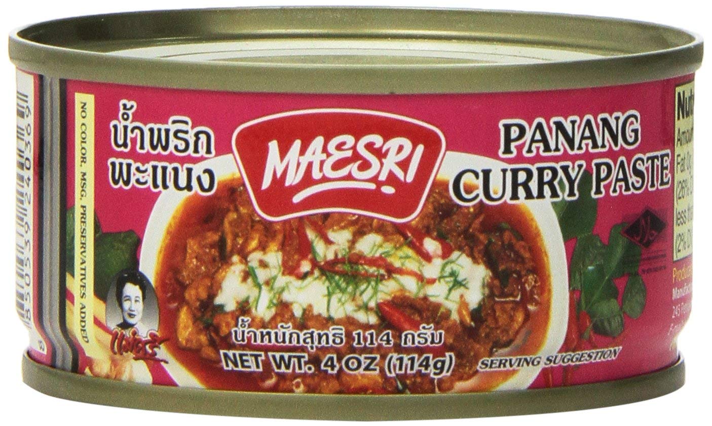 Maesri Thai Panang Curry Paste - 4 Oz (Pack of 8)