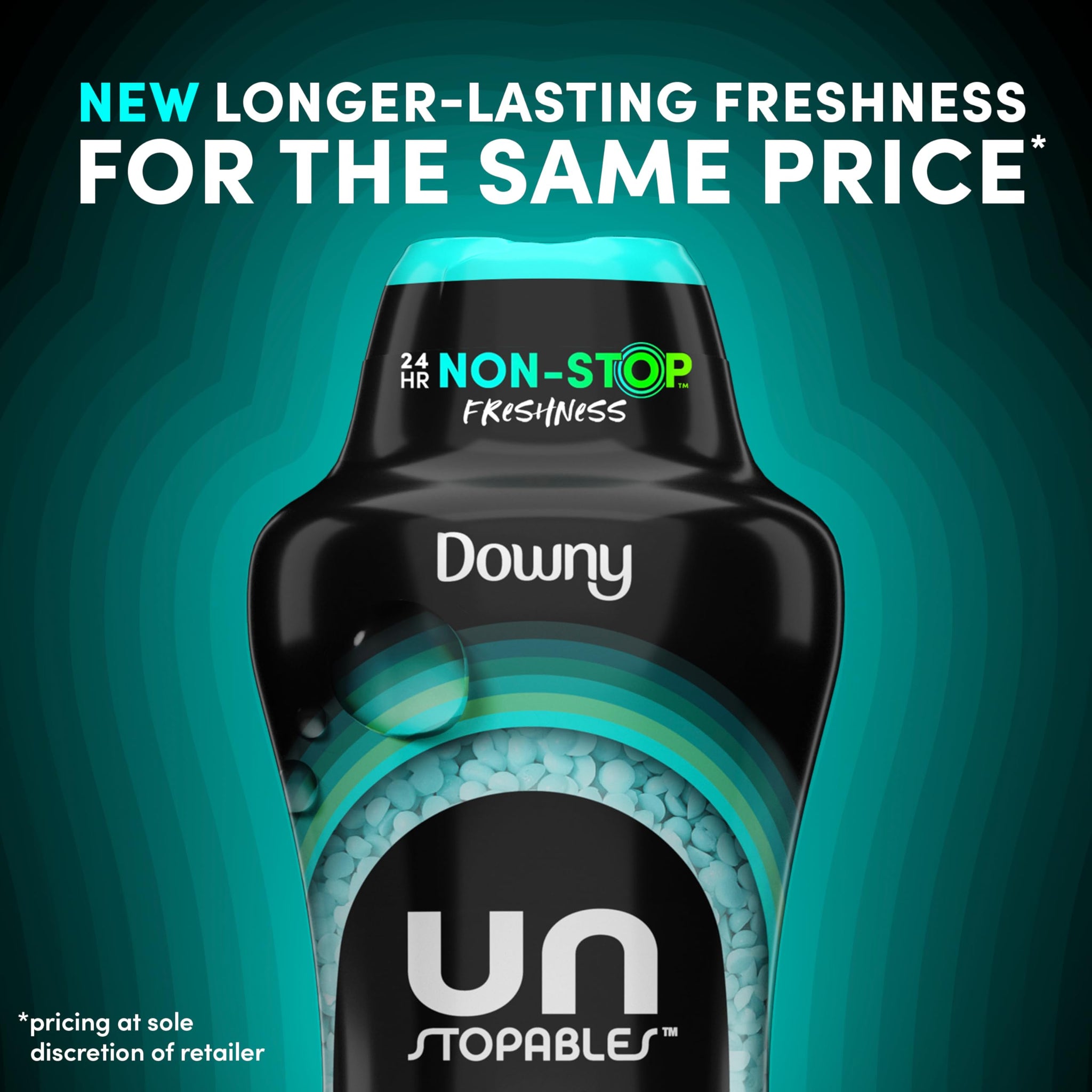 Downy Unstopables In Wash Scent Booster Beads, Fresh Scent, 24 oz, Laundry Beads For Odor Protection, Downy Scent Booster Beads, Laundry Scent