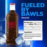 BAWLS Guarana Cherry Cola, BAWLS Guarana Drink, Guarana Soda, Guarana Fueled Soda for Energy, High Energy Caffeinated Drink, 10oz 12 Pack Glass