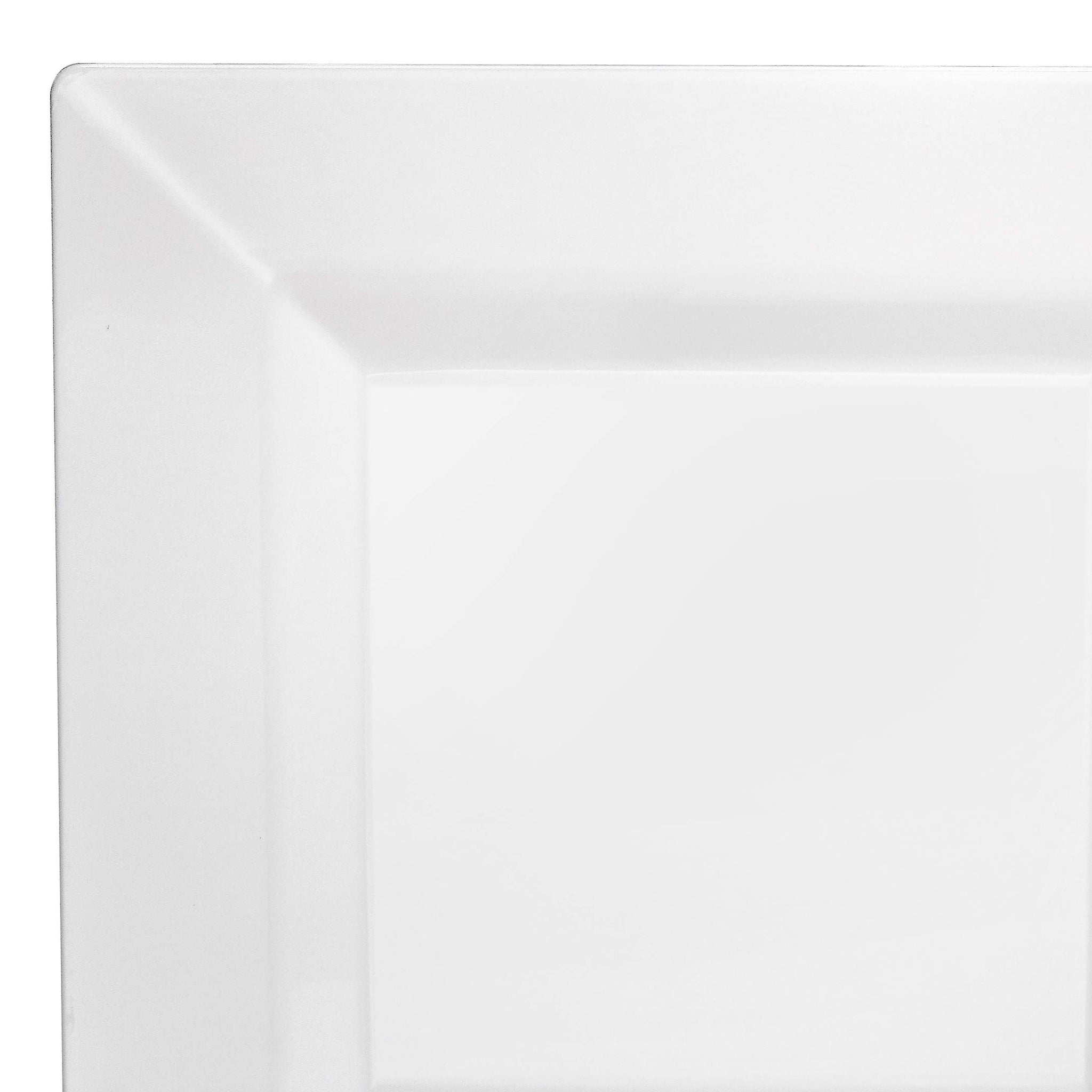 " OCCASIONS " 40 Pieces Plates Pack, Heavyweight Disposable Wedding Party Plastic Bowls (12 oz Soup Bowl, Square white)