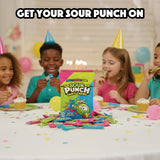 Sour Punch Taffy Candy Chews - 25 oz Bag (Pack of 1) - (Strawberry, Blue Raspberry, Green Apple) - Individually Wrapped Chewy Candy - Fun Sour Chewy