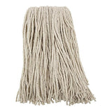 Boardwalk Premium Cut-End Wet Mop Heads, Cotton, 16oz, White, 12/Carton