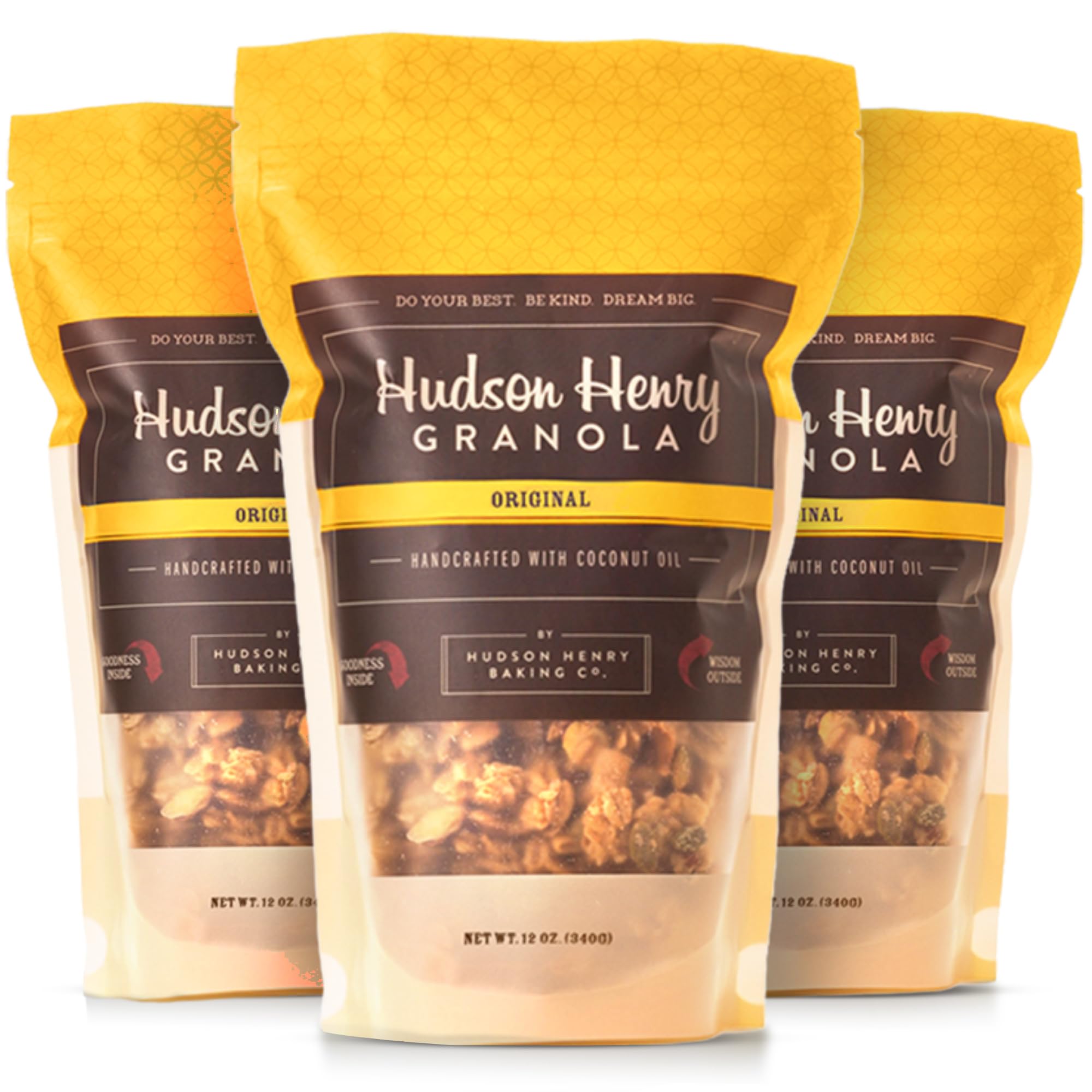 Hudson Henry OG Granola for Yogurt, Snacking & Cereal | Gluten Free Granola with Pumpkin Seeds | Vegan, Non-GMO & Small Batch Baked with Pure Maple