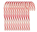 Candy Cane (120 count) Peppermint Flavored | Red & White Stripes Individually Wrapped |BULK | (10 Boxes (12ct) 120 Total)