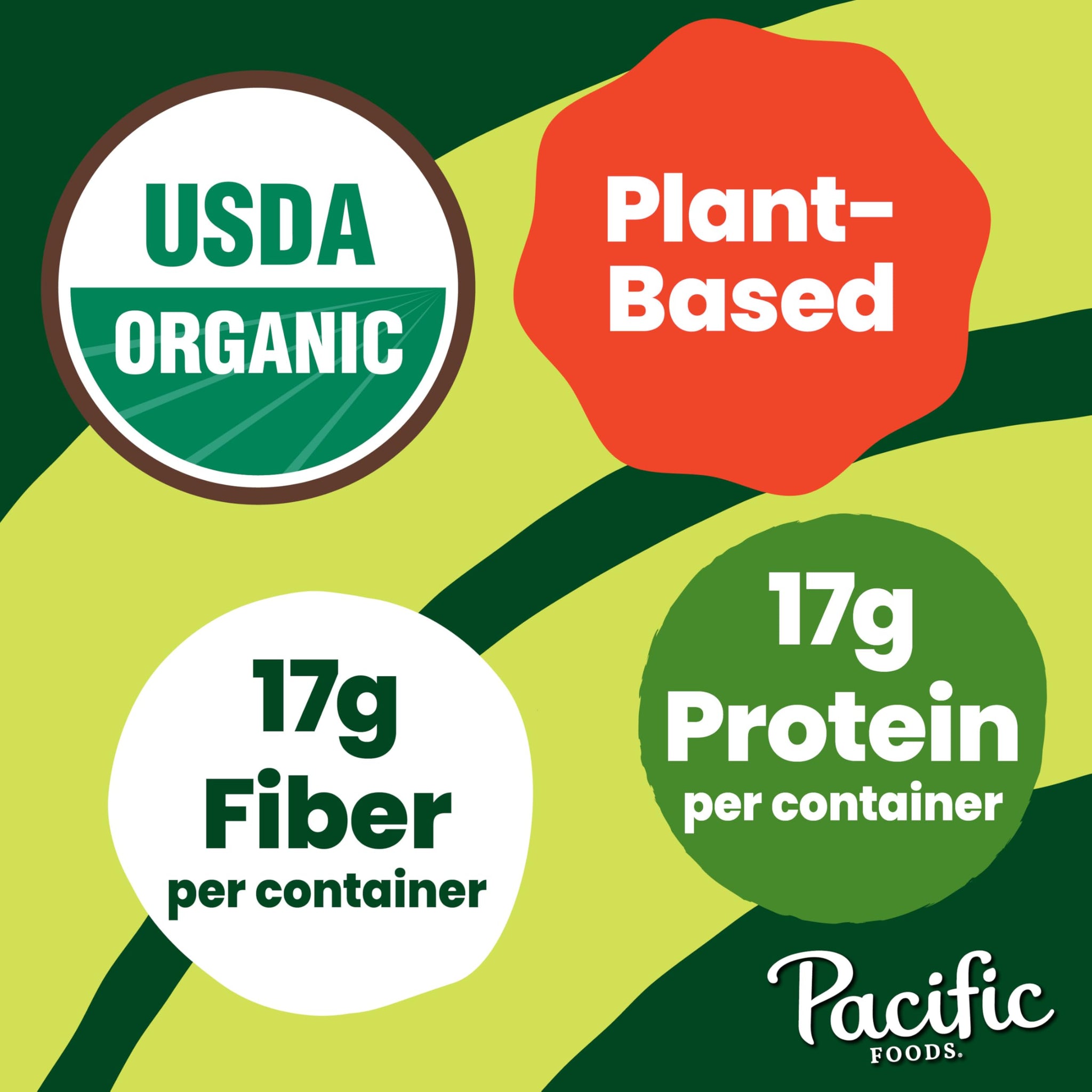 Pacific Foods Organic Harvest Black Bean Chili, Plant Based, 16.5 oz Can