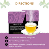 Buddha Teas - Alfalfa Leaf Tea - Herbal Tea - For Health & Wellbeing - With Vitamins, Minerals & Antioxidants - Clean Ingredients - Caffeine Free - OU