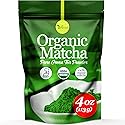 uVernal Organic Matcha Green Tea Powder - 100% Pure Matcha for Smoothies Latte and Baking Easy to Mix - 4oz Kosher Pareve