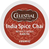 Celestial Seasonings India Spice Chai, K-Cup Portion Pack for Keurig K-Cup Brewers, 24-Count