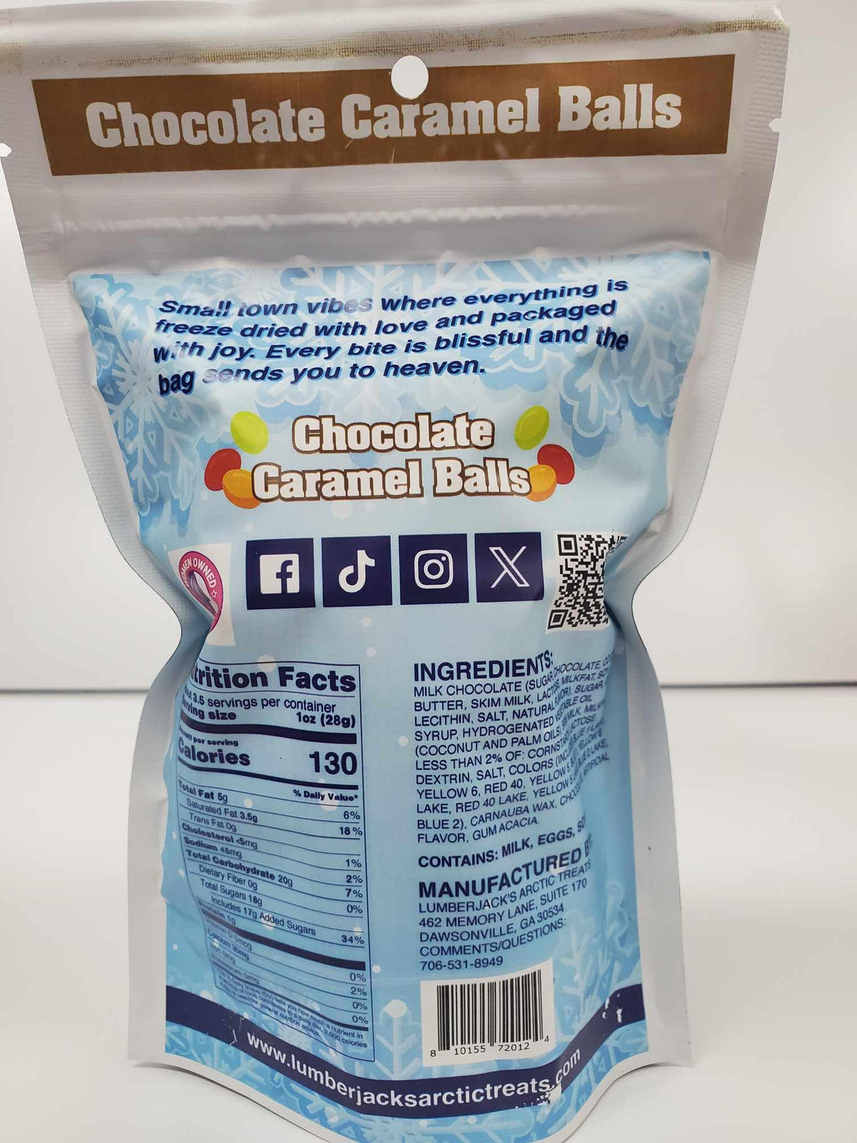 Lumberjack's Arctic Treats Chocolate Caramel Balls