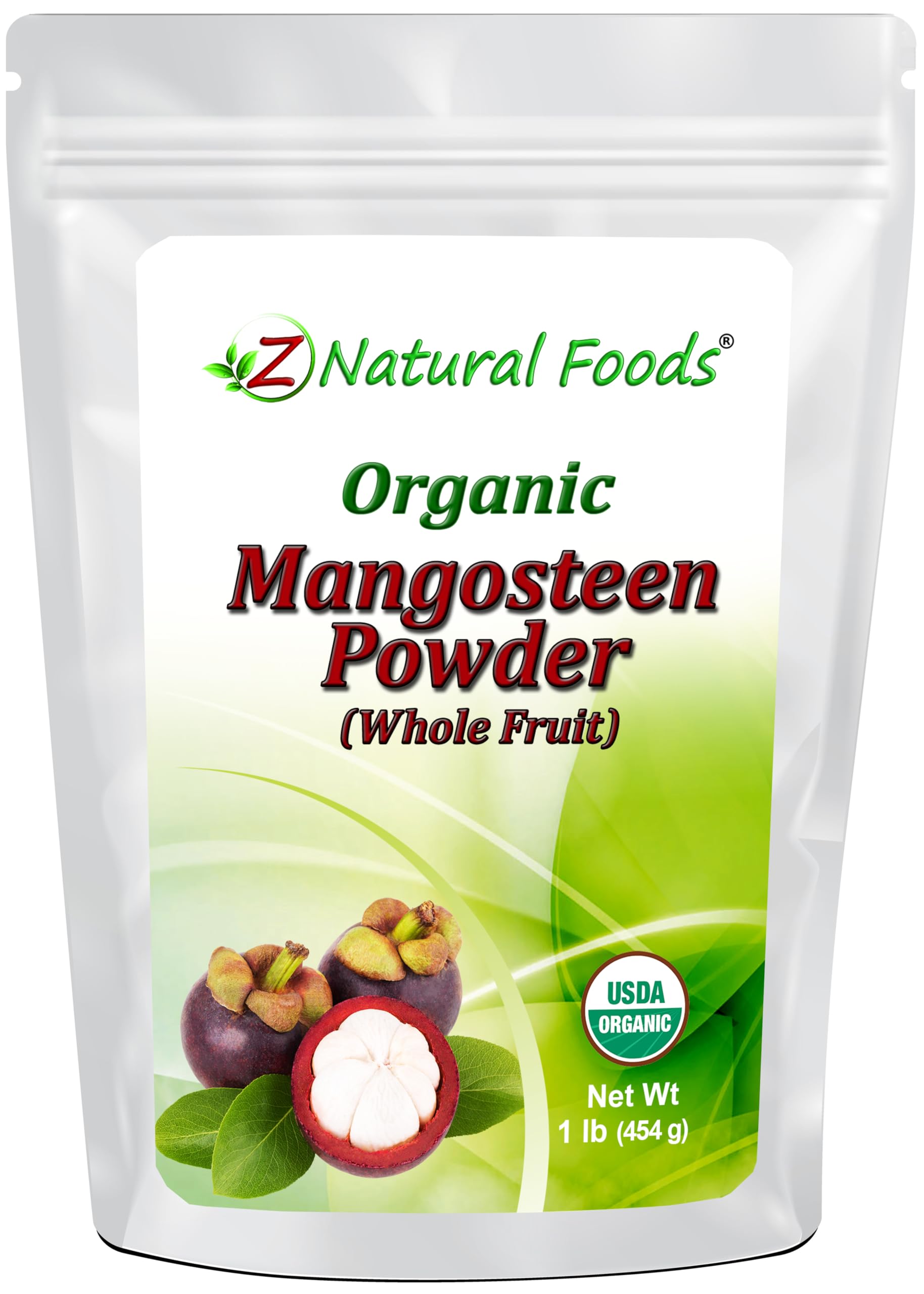 Z Natural Foods Mangosteen Fruit Powder, Nutrition-Packed, Supports Healthy Skin, Joints, and Blood Circulation, Perfect for Juice, Yogurt