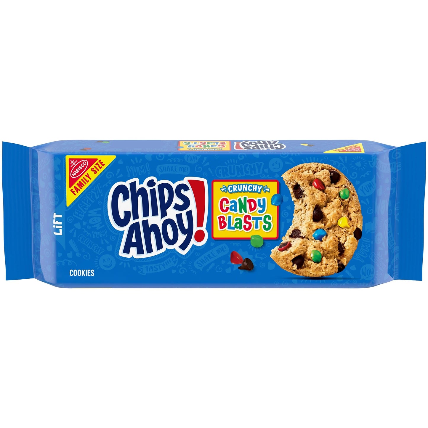 CHIPS AHOY! Candy Blasts Chocolate Chip Cookies, Family Size, 18.9 oz