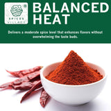 Spices Village Red Chili Powder, Medium Hot Ground Red Peppers for Cooking, 8 oz, Kosher Certified, Indian Chili Seasoning, Gluten Free, Non GMO