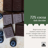 Endangered Species Dark Chocolate Bar with Blueberries (72% cocoa)