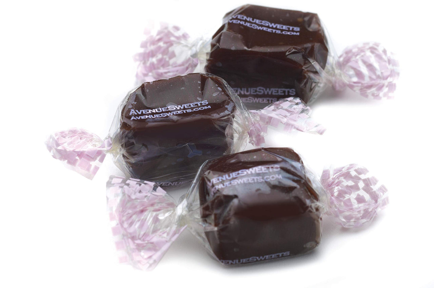 AvenueSweets - Handcrafted Individually Wrapped Soft Caramels - 5 lb Box - Chocolate