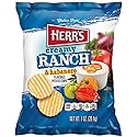 Herr’s Creamy Ranch & Habanero Potato Chips, 1 Oz Bag, Spicy Snack On-the-Go (Pack of 42 Bags)