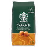 Starbucks Ground Coffee, Flavored Hot or Iced Coffee, Caramel, 11 oz